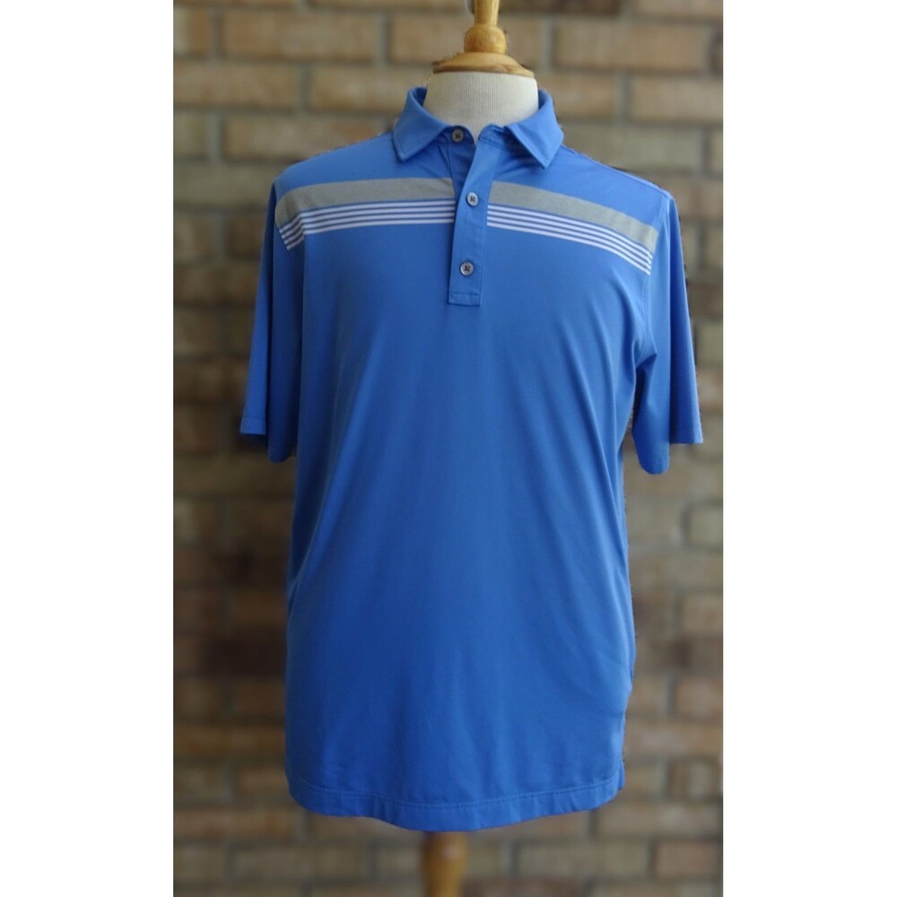 FootJoy Blue Athletic Fit Polo Shirt - Size Large